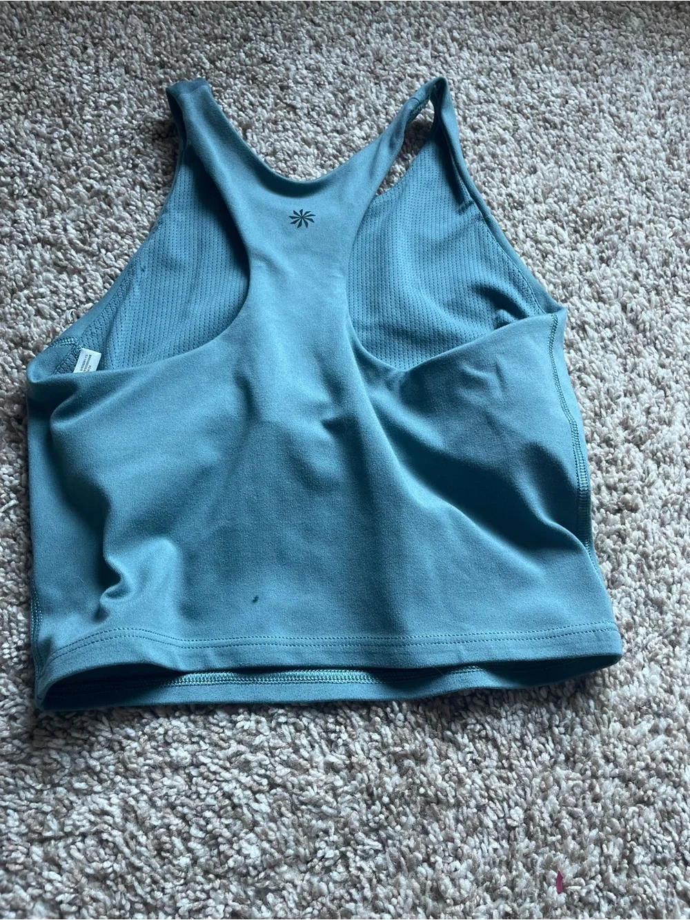 Athleta Girls set-  blue/green Leggings with crop top